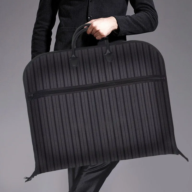 (98x60cm) Travel fabric garment bag hanging bag for suits / shirts / jackets - Black