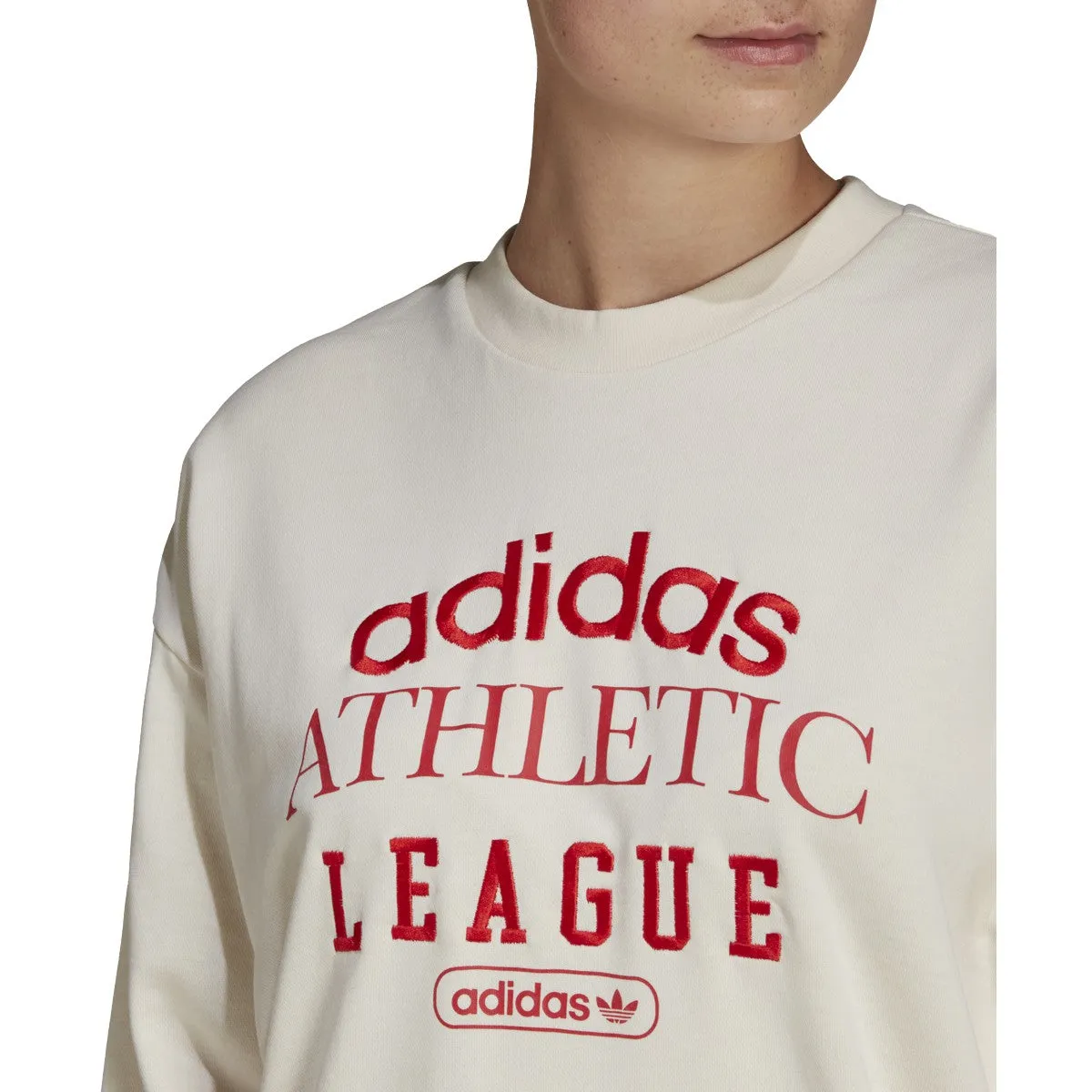 Adidas Retro Luxury Crew Women's Sweatshirt Beige