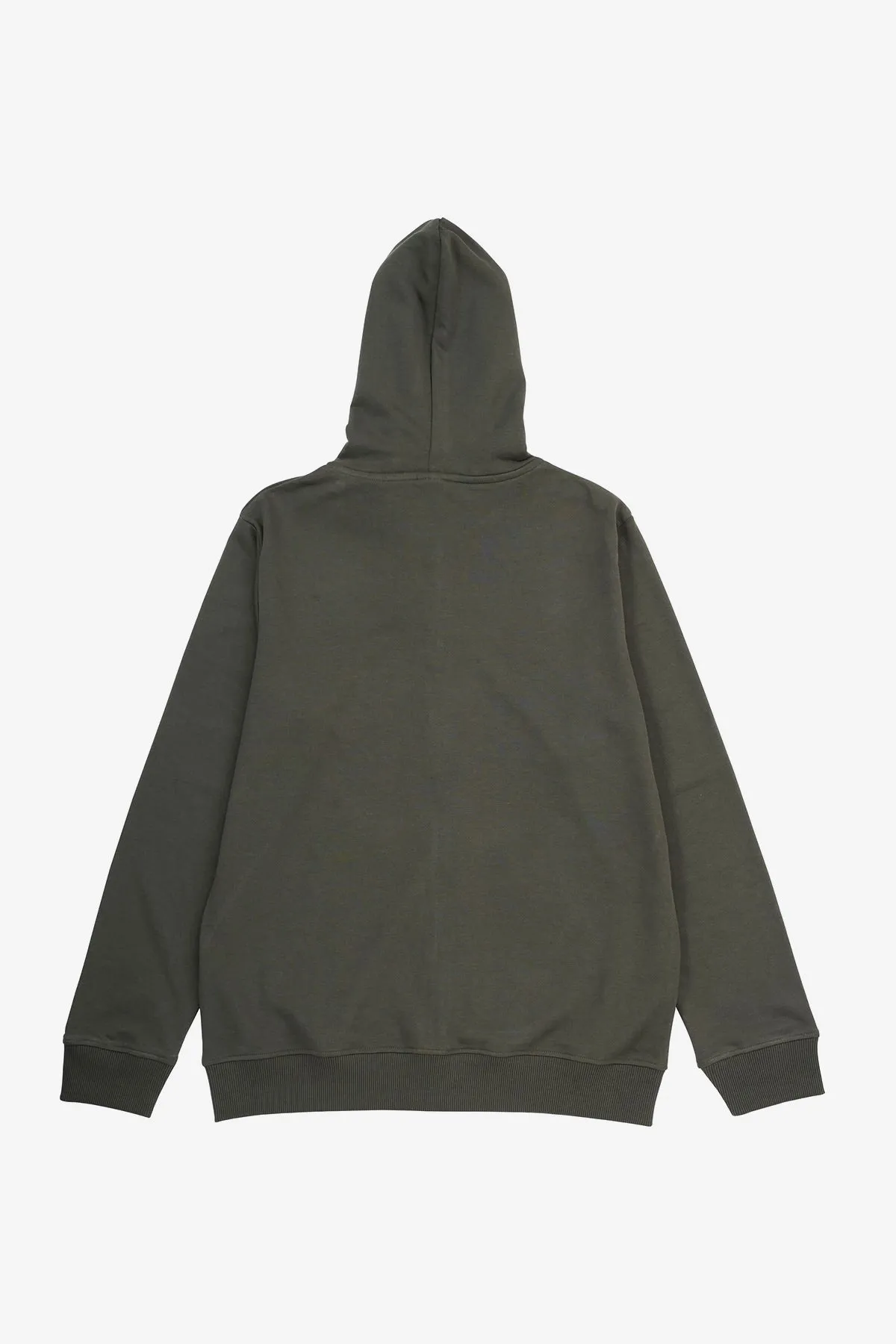 Army Green Embroidered Zipper Hoodie - S24 - MH0094R