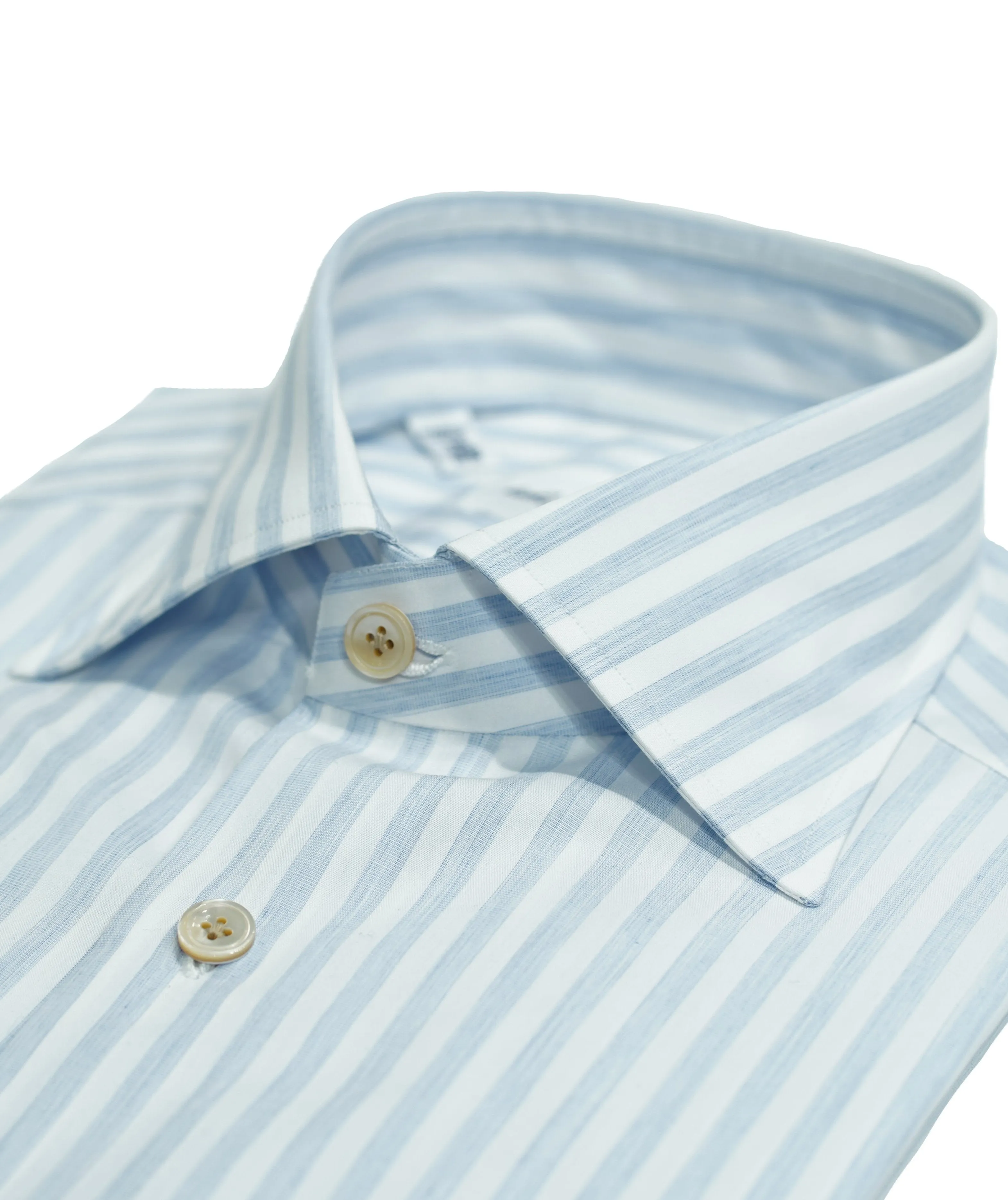 Avino Candy Stripe Dress Shirt / Light Blue