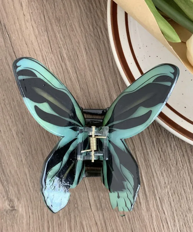 Beautiful Light Green Alloy Butterfly Hairpin AB1085