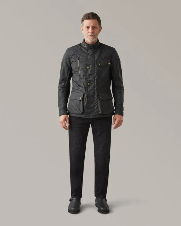 BELSTAFF WAYMASTER MOTORCYLE WAXED COTTON JACKET - BLACK