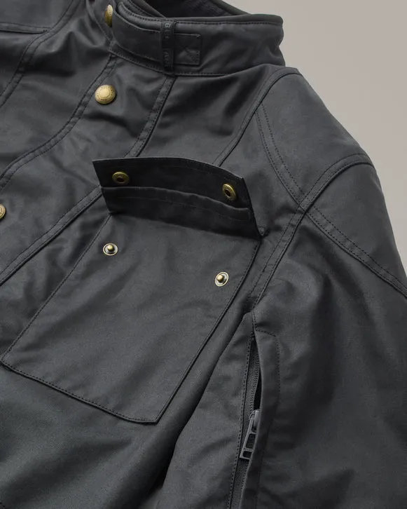 BELSTAFF WAYMASTER MOTORCYLE WAXED COTTON JACKET - BLACK