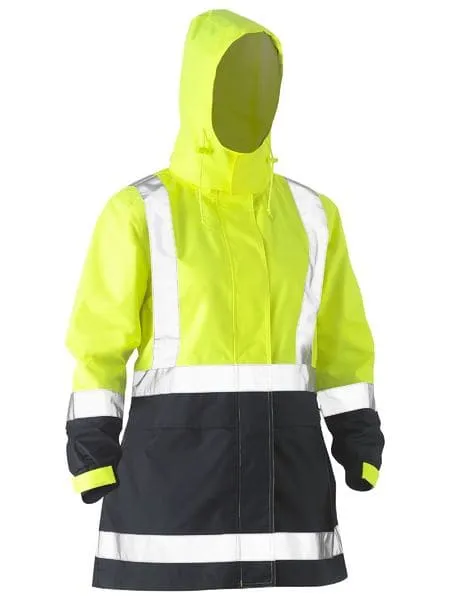 Bisley Women's H Taped Two Tone Hi Vis Rain Jacket (BJL6966T)