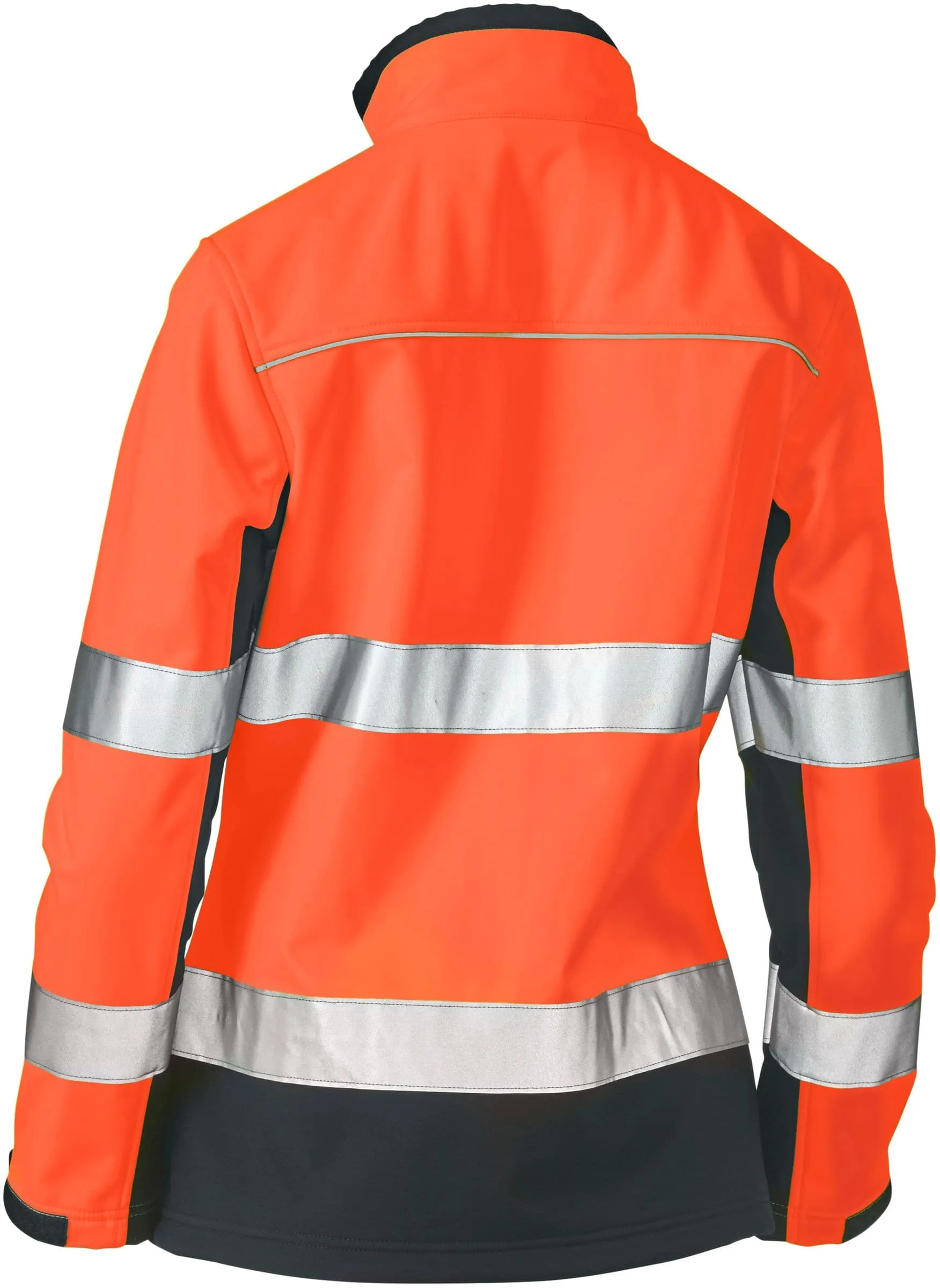 Bisley Women's Taped Two Tone Hi Vis Soft Shell Jacket (BJL6059T)