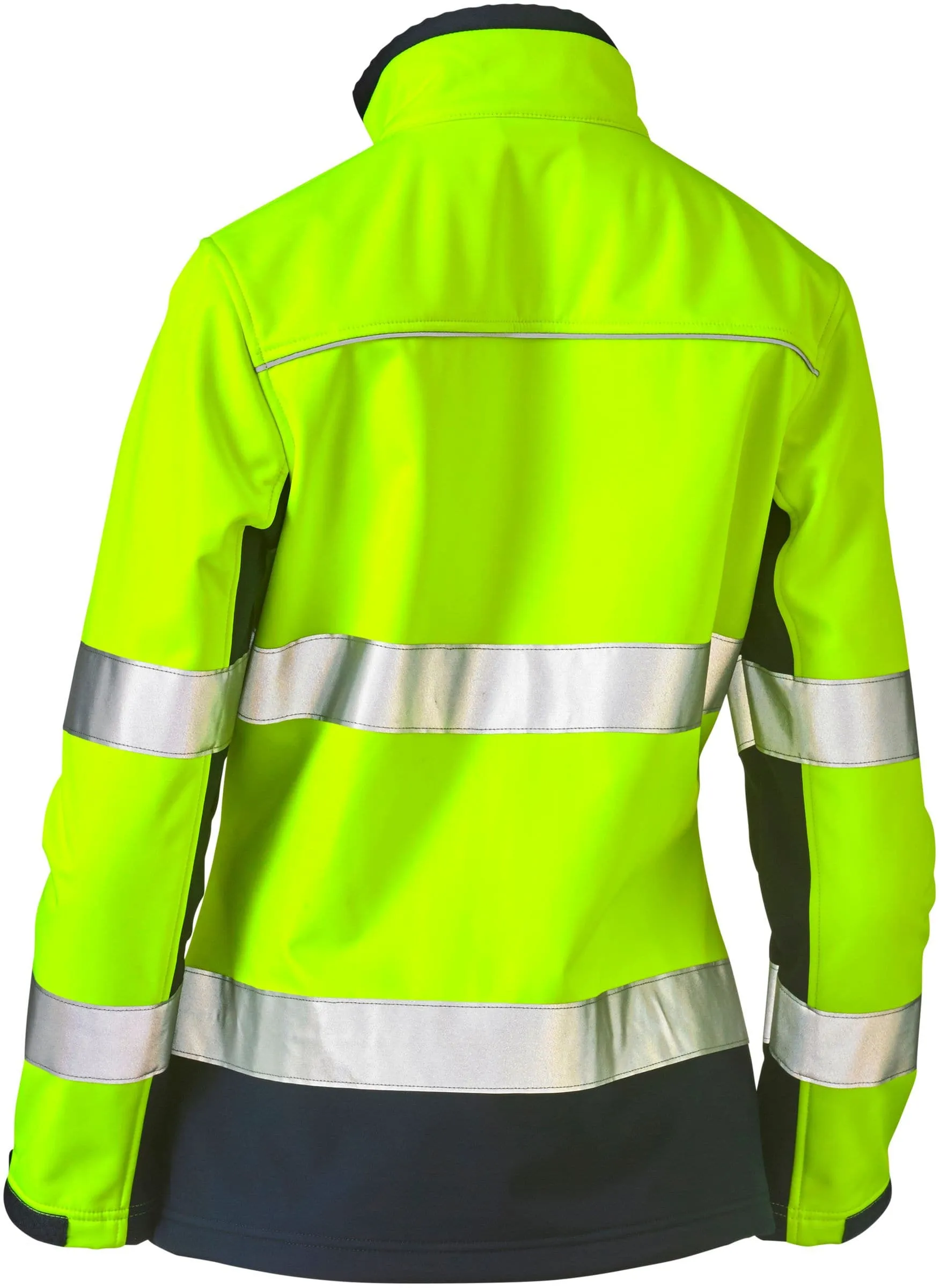 Bisley Women's Taped Two Tone Hi Vis Soft Shell Jacket (BJL6059T)