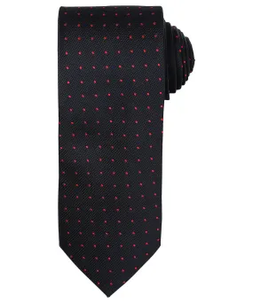 Black/Red - Micro dot tie