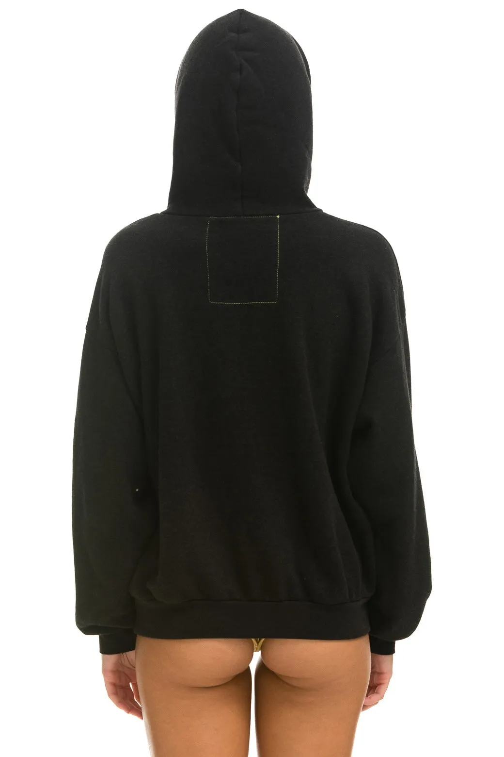 BOLT GRADIENT RELAXED PULLOVER HOODIE - BLACK // GREY