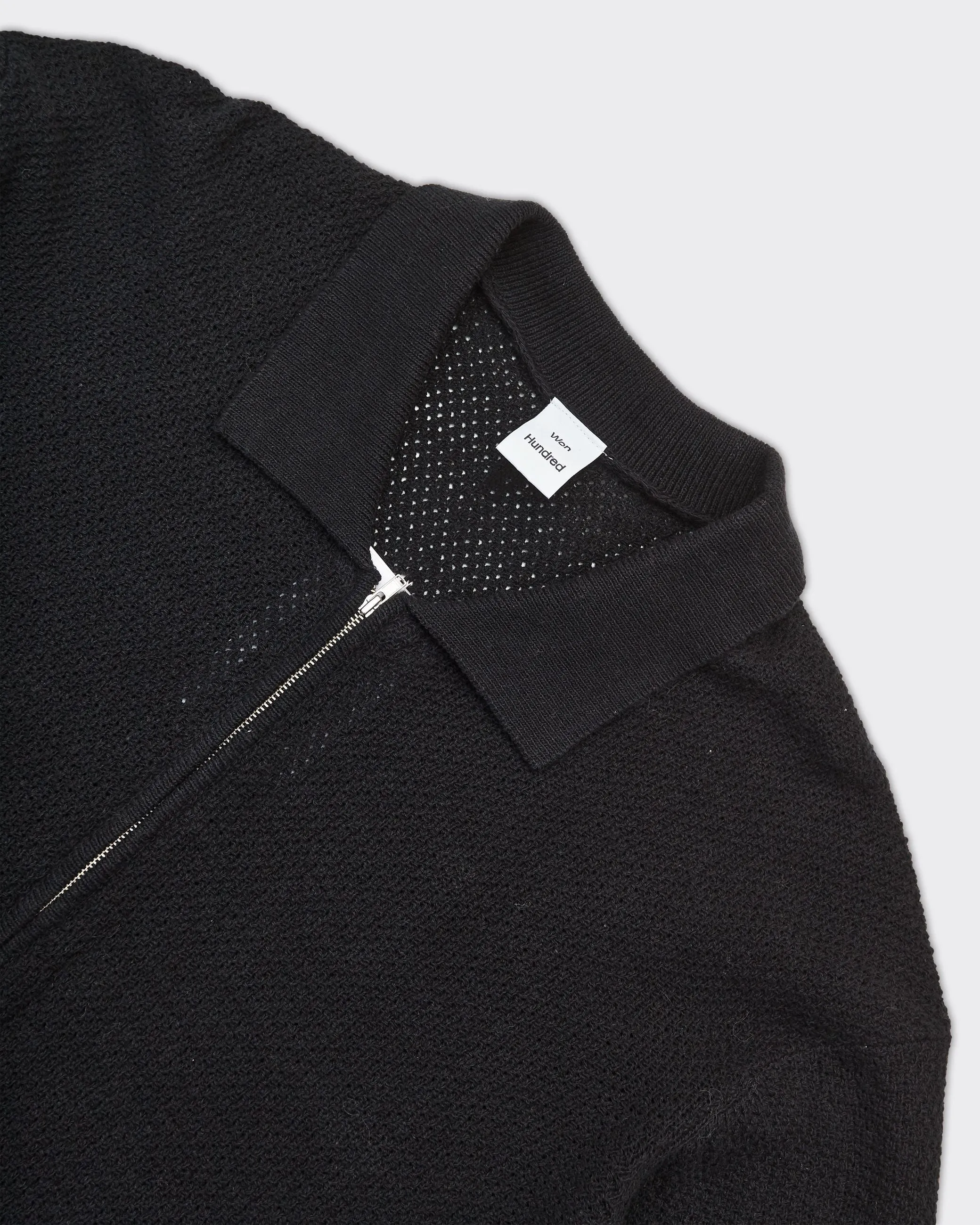 Cardigan Knit Zip Mazar Nero