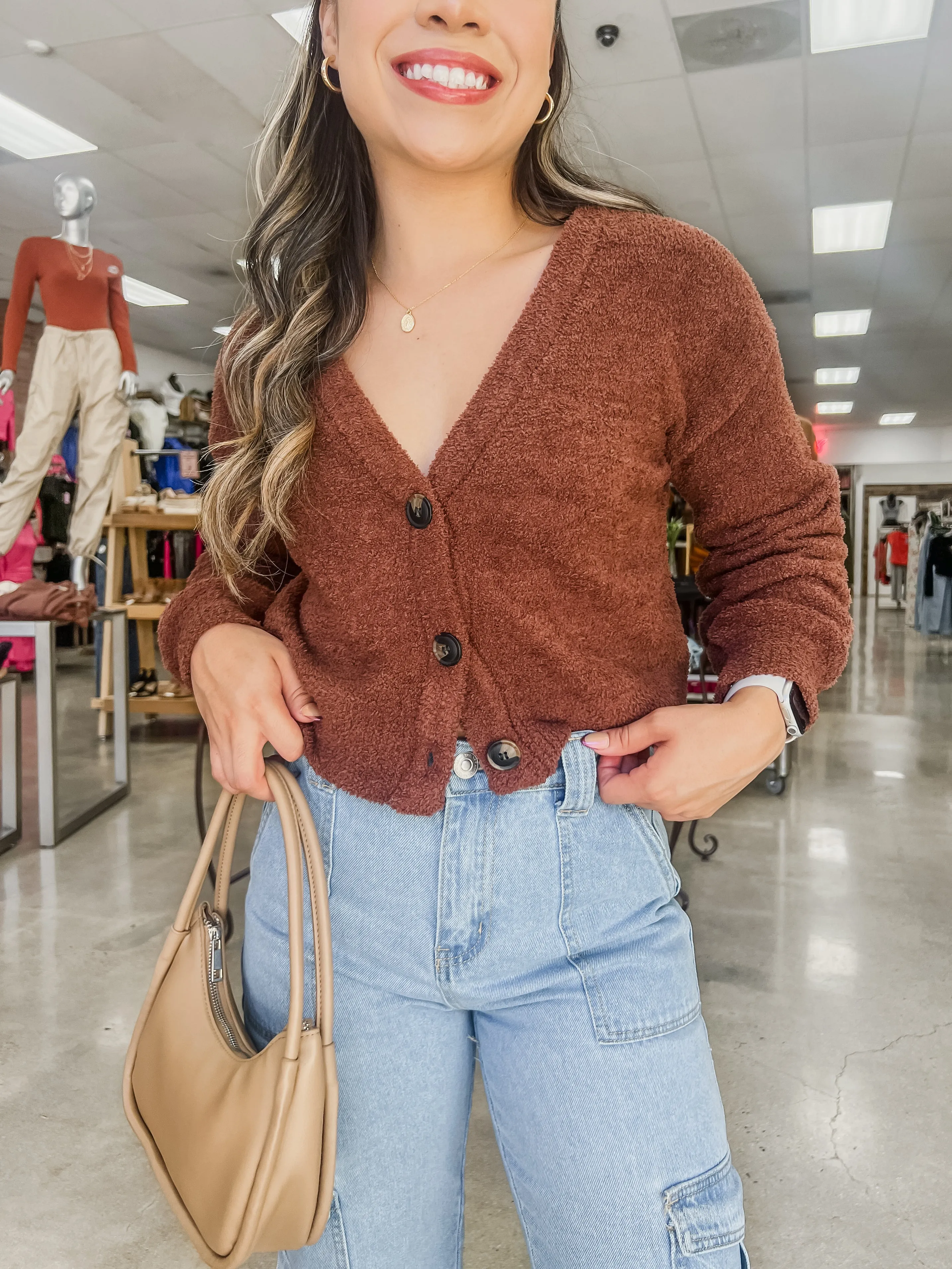 Cassie Cozy Button Cardigan