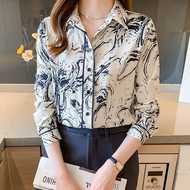 Casual Elegant Women's Stylish office Printed Shirts