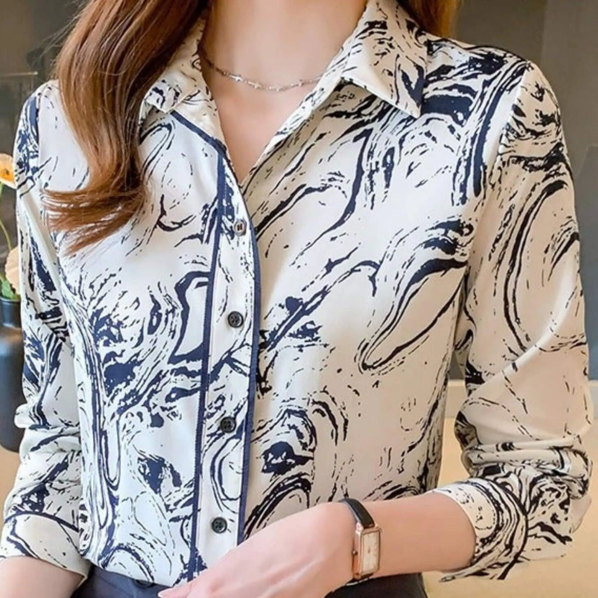 Casual Elegant Women's Stylish office Printed Shirts