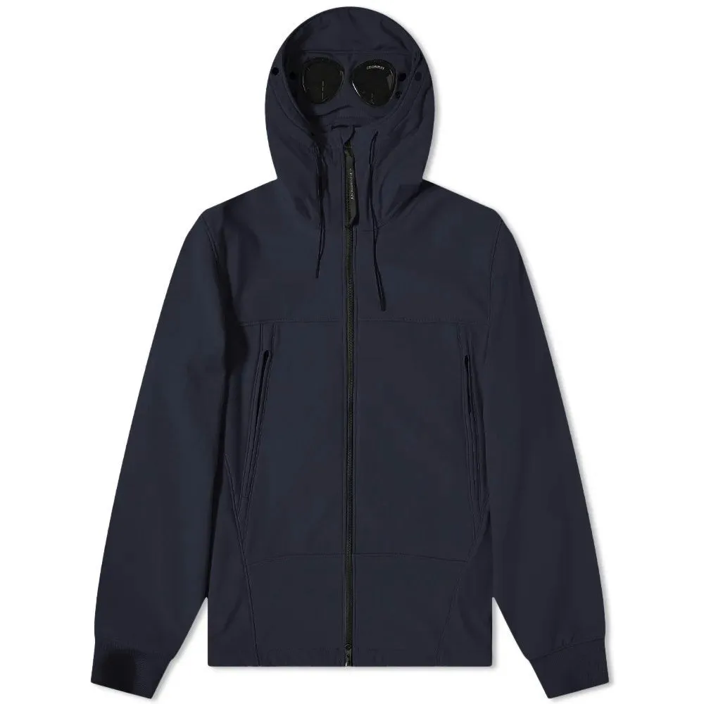 Cp Company A/W Lined Goggle Soft Shell-R In Navy