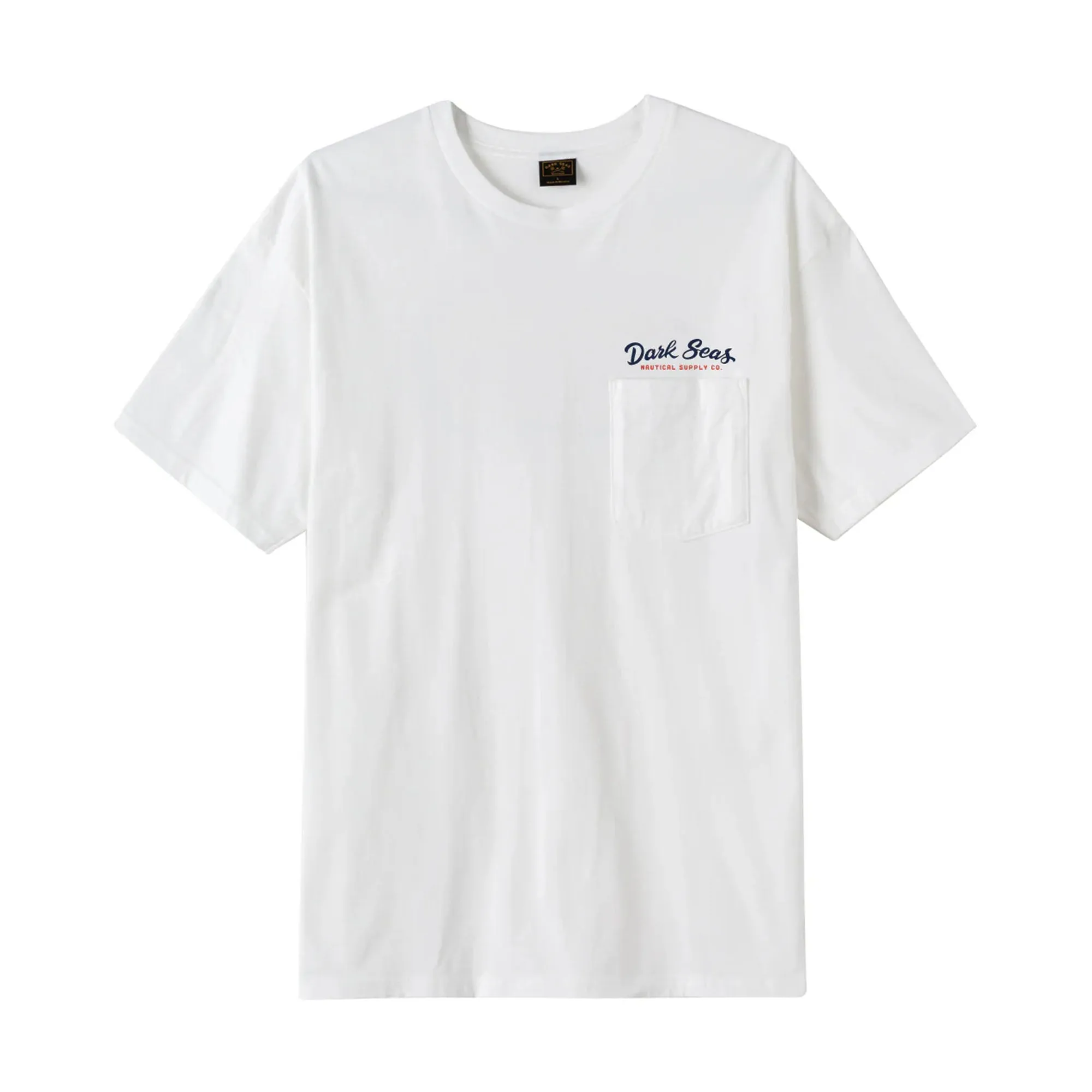 Dark Seas Polished Pocket Men's S/S T-Shirt - White