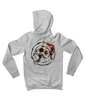 Demon Skull Santa Back Printed Christmas Hoodie