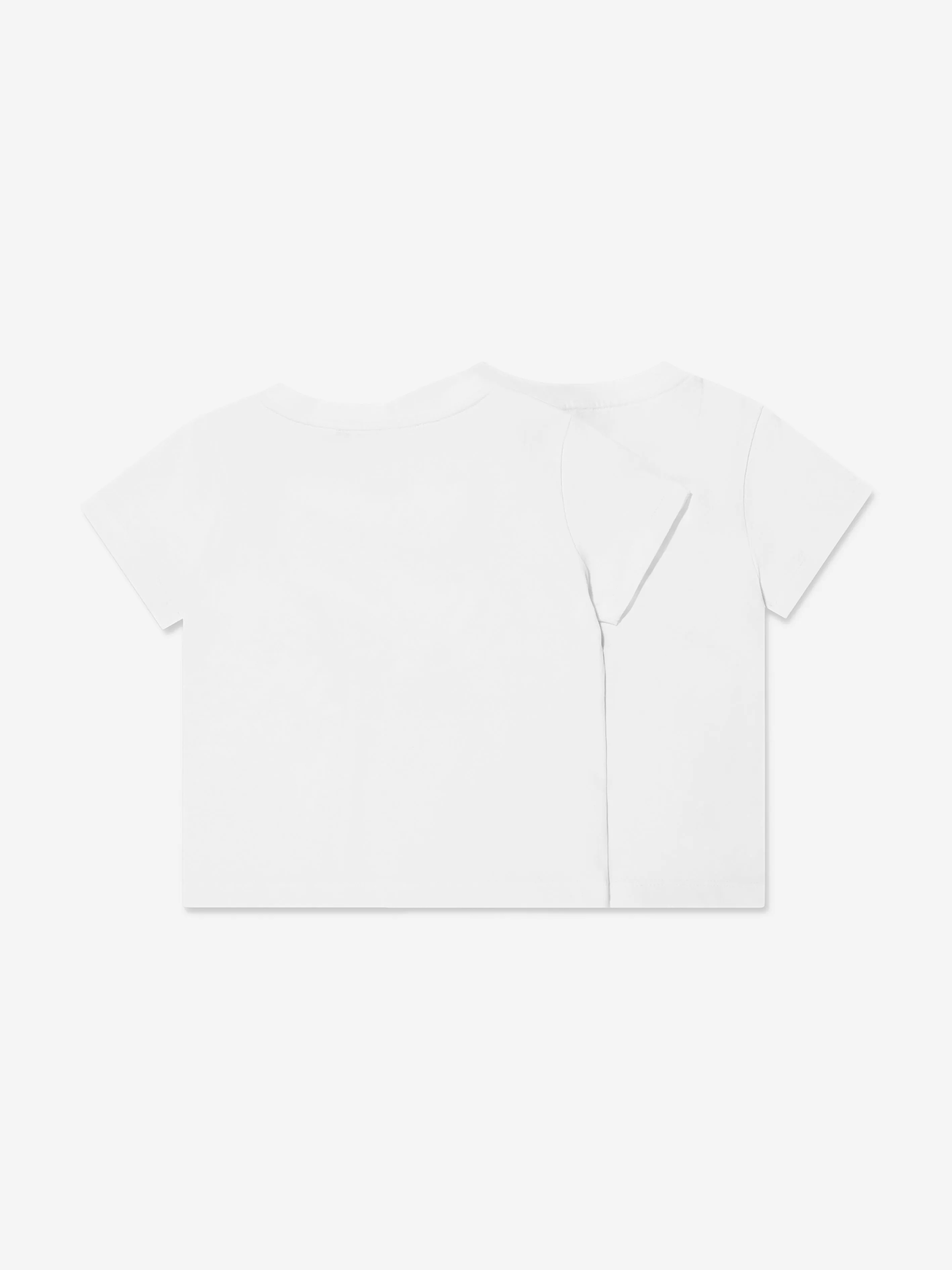 Emporio Armani Girls Logo T-Shirt Set (2 Pack) In White