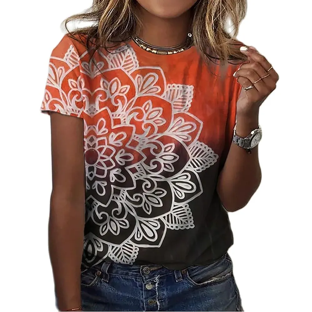 FashionSierra - Flowers Elegant Feminine T-Shirts