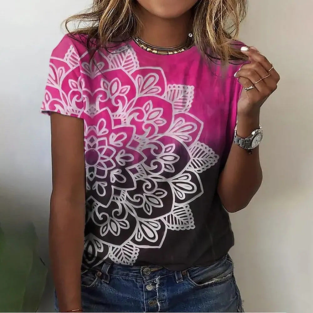 FashionSierra - Flowers Elegant Feminine T-Shirts