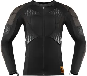 Icon Field Armor Compression Protective Shirt, Black