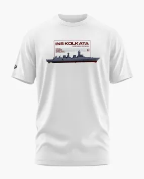 INS KOLKATA GUIDED MISSILE DESTROYER Signature LuxeSoft Cotton T-Shirt