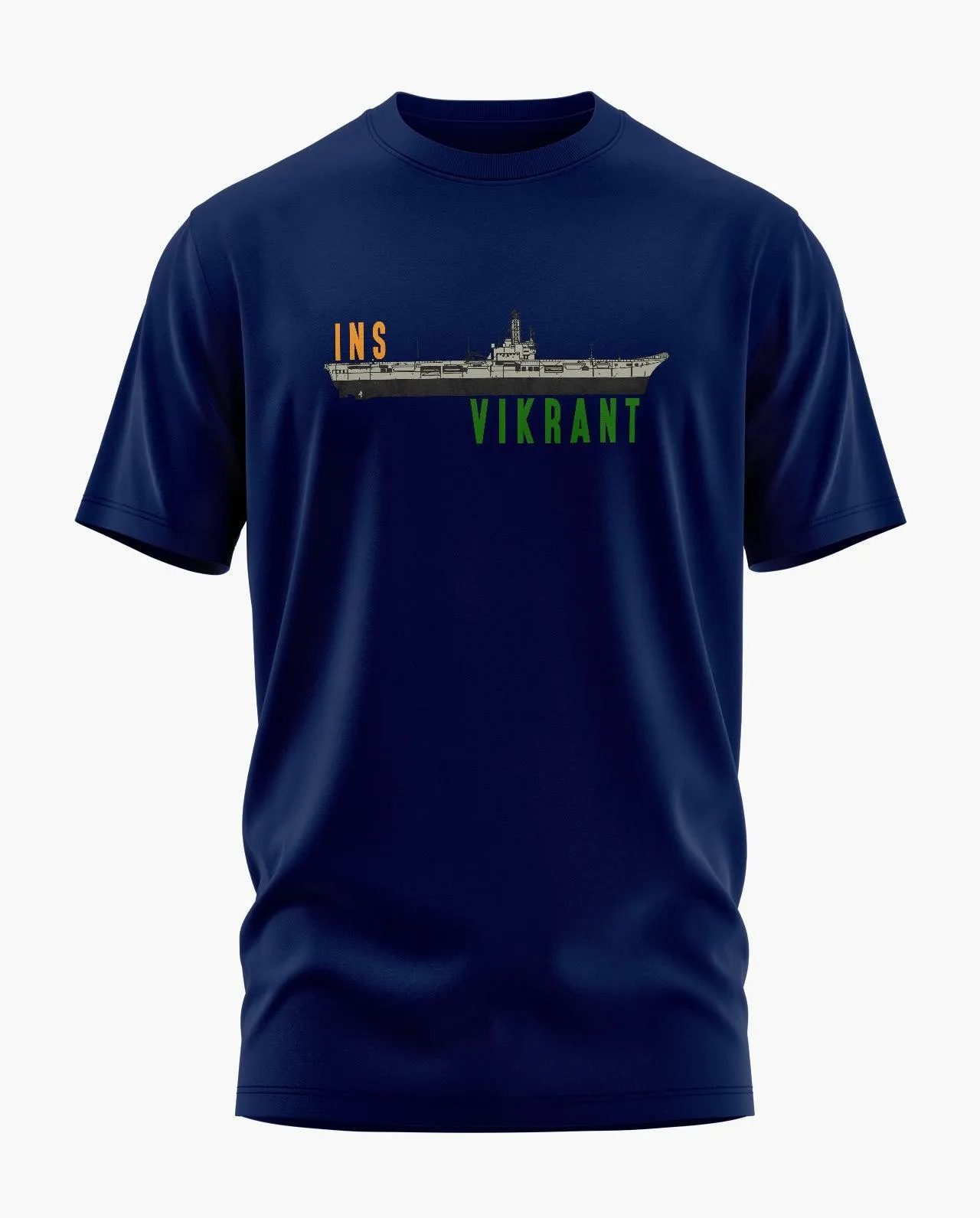 INS Vikrant Recoloured Signature LuxeSoft Cotton T-Shirt