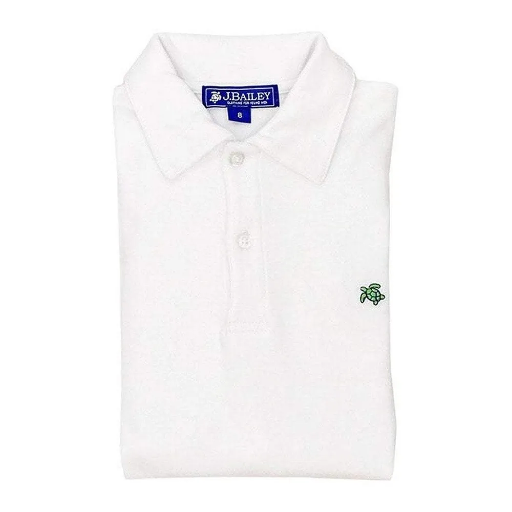 J Bailey by Bailey Boys Henry Polo Shirt White