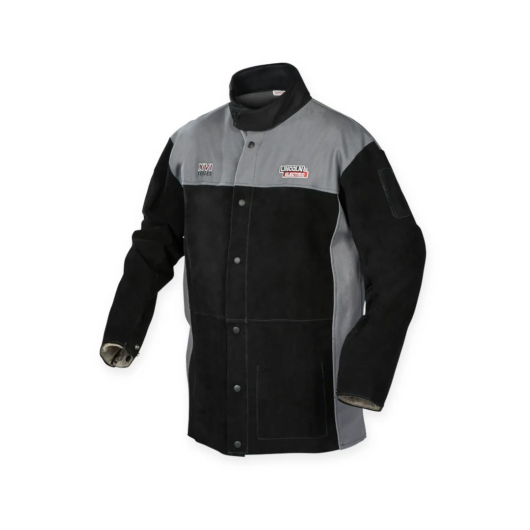 Lincoln XVI Series Heavy Duty Split Leather FR Welding Jacket K4933