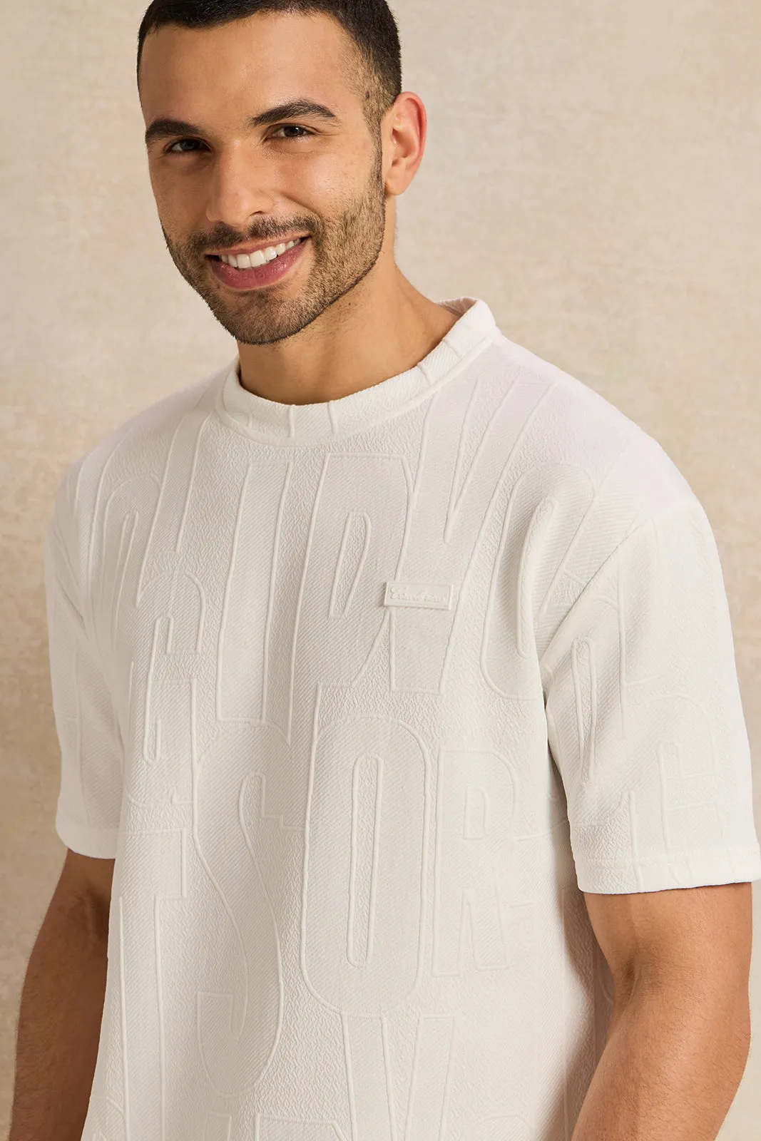 Men White T-shirt