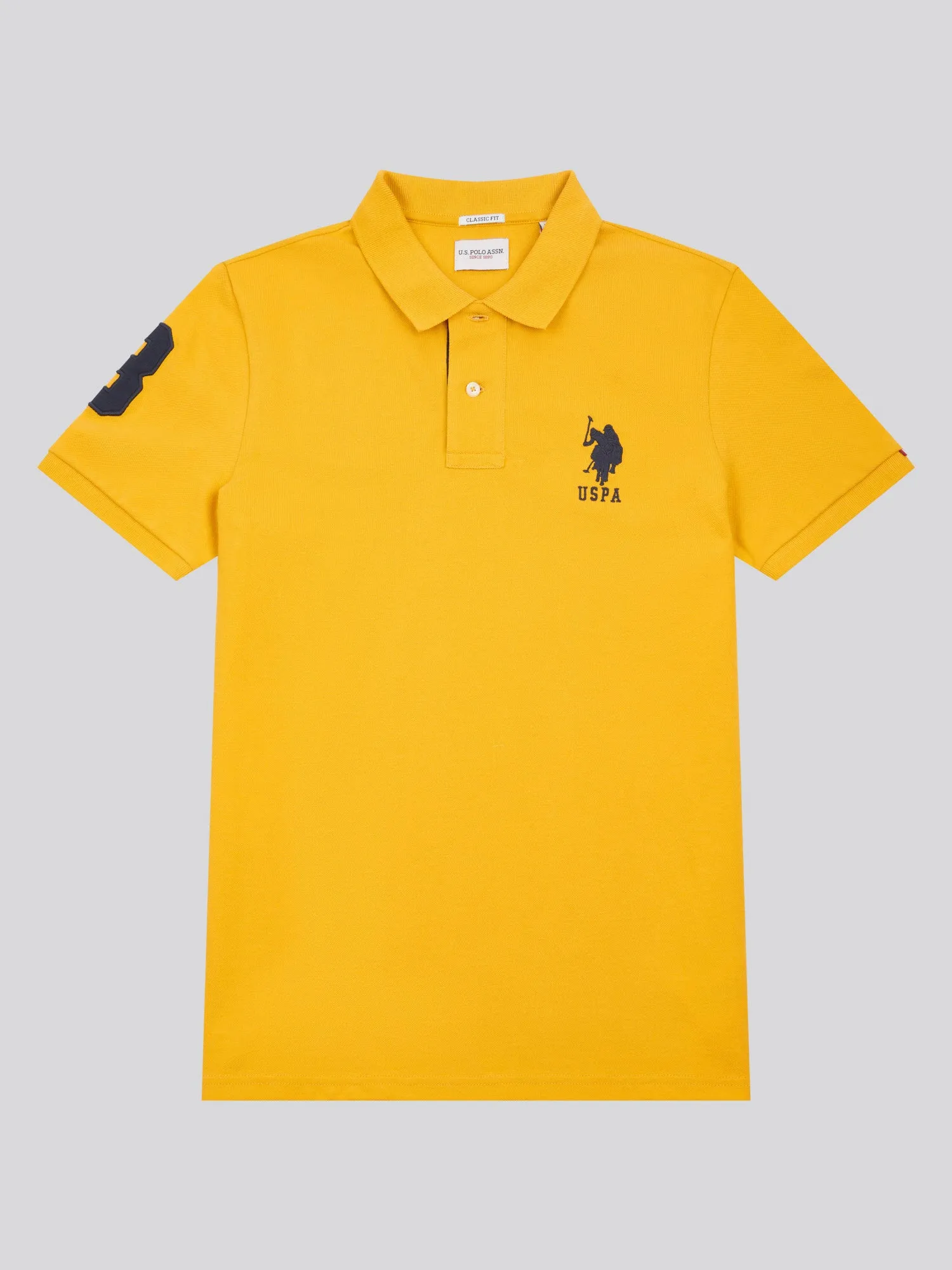 Mens Player 3 Pique Polo Shirt in Mango Mojito