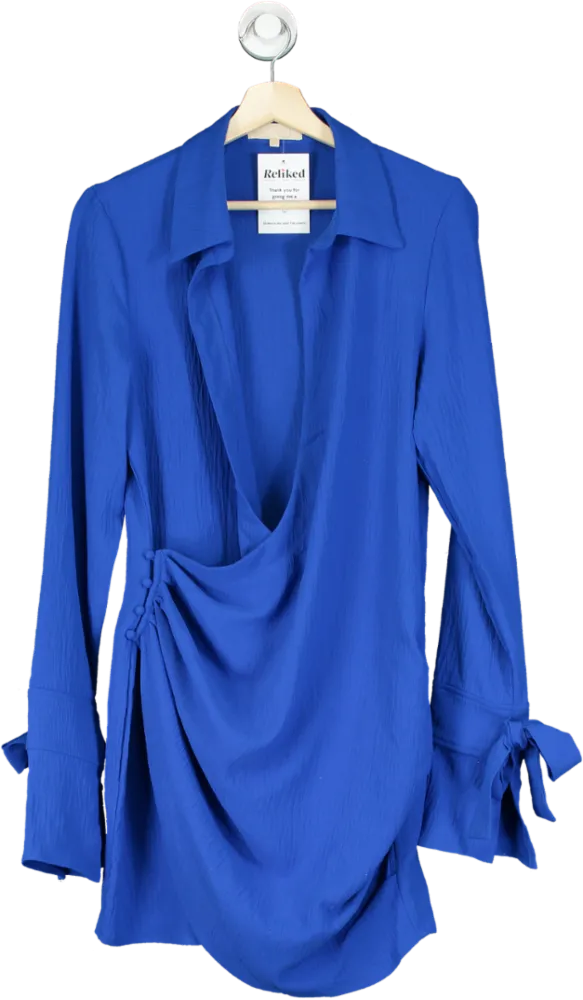 Meshki Blue Long Sleeve Shirt UK M