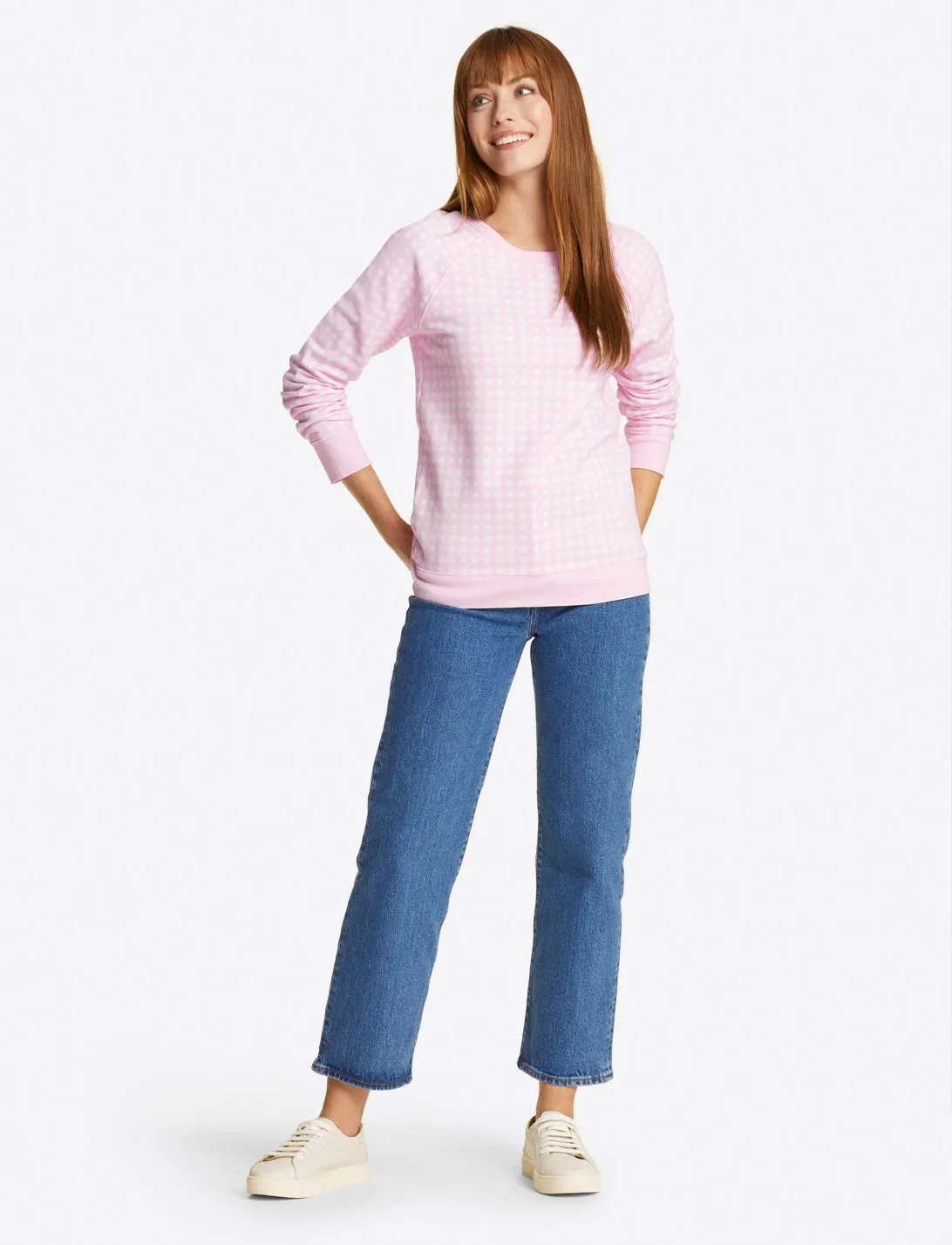 Natalie Sweatshirt in Gingham