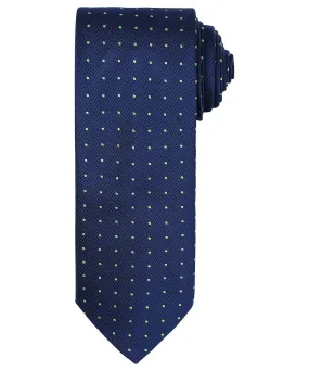 Navy/Lime - Micro dot tie