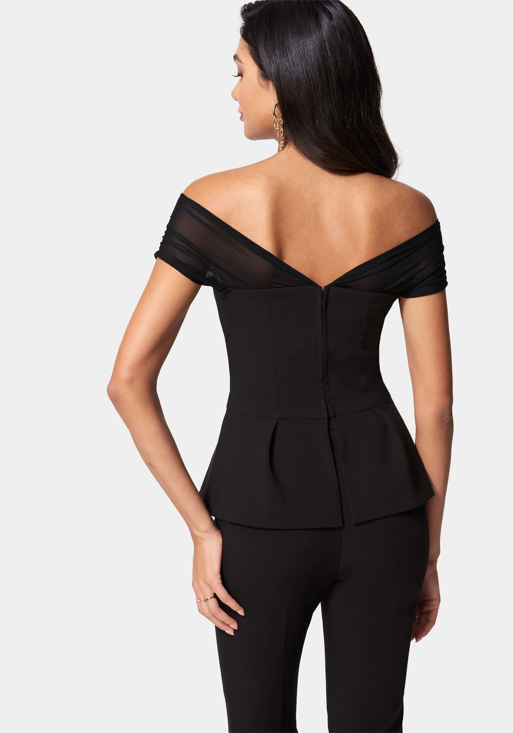 Off Shoulder Peplum Top