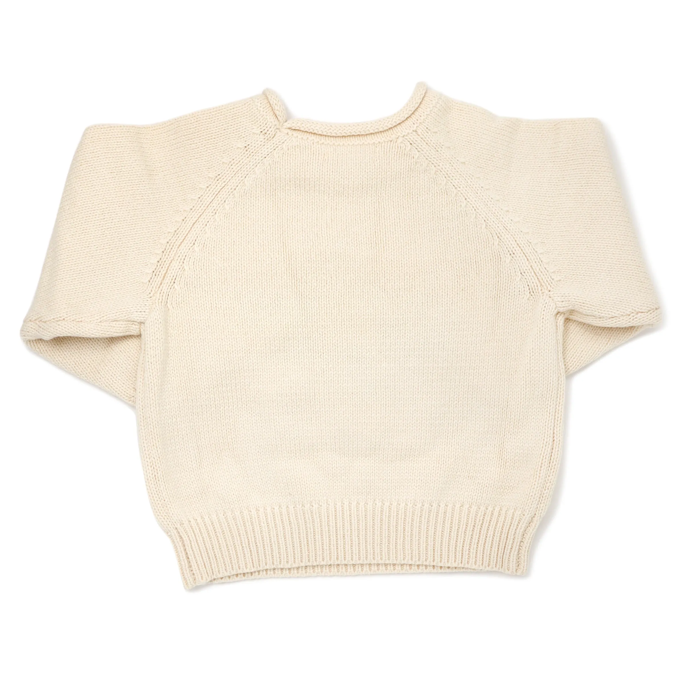 oh baby! Crew Neck Sweater - Pink Daisy - Natural