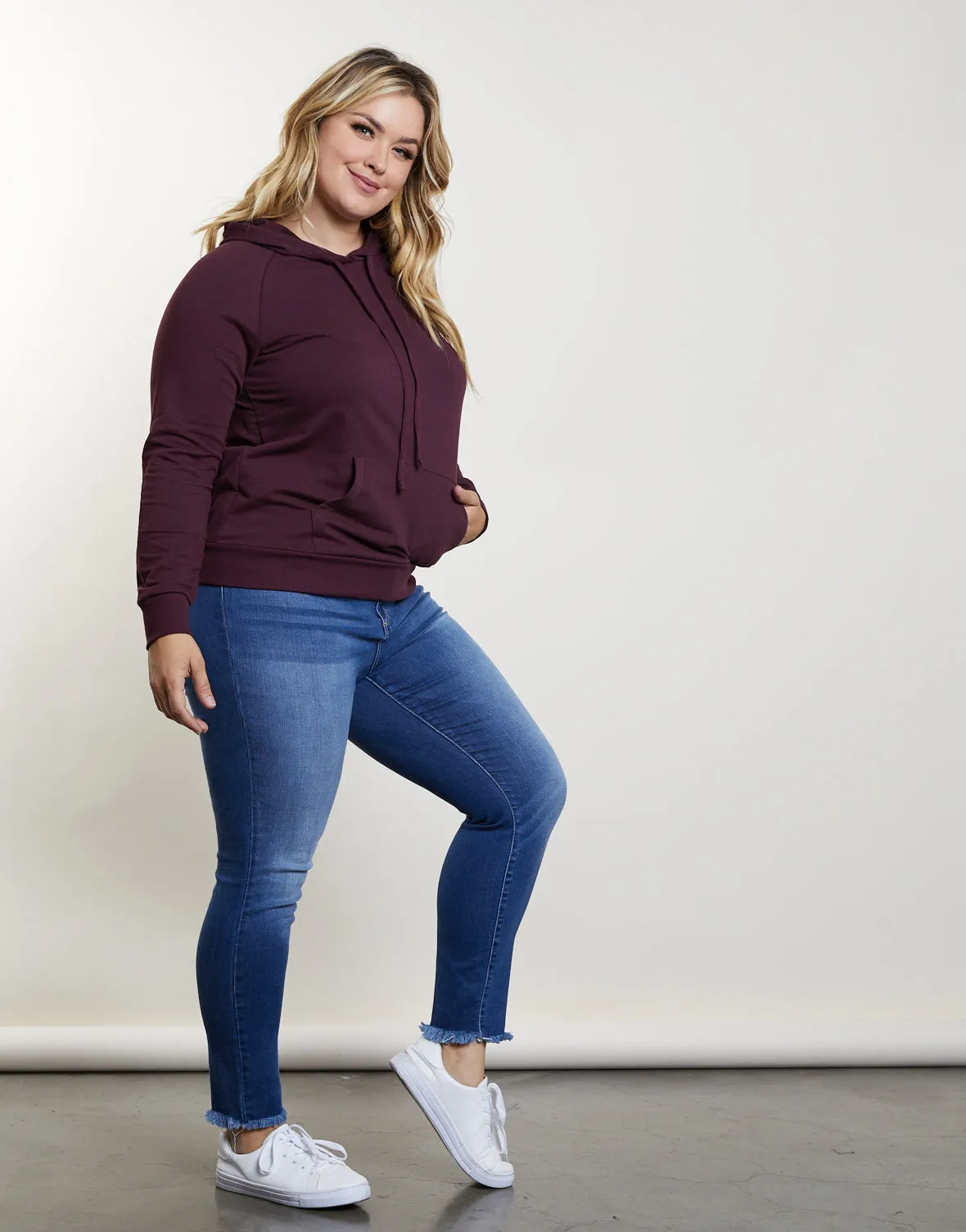 Plus Size Laid-Back Hoodie