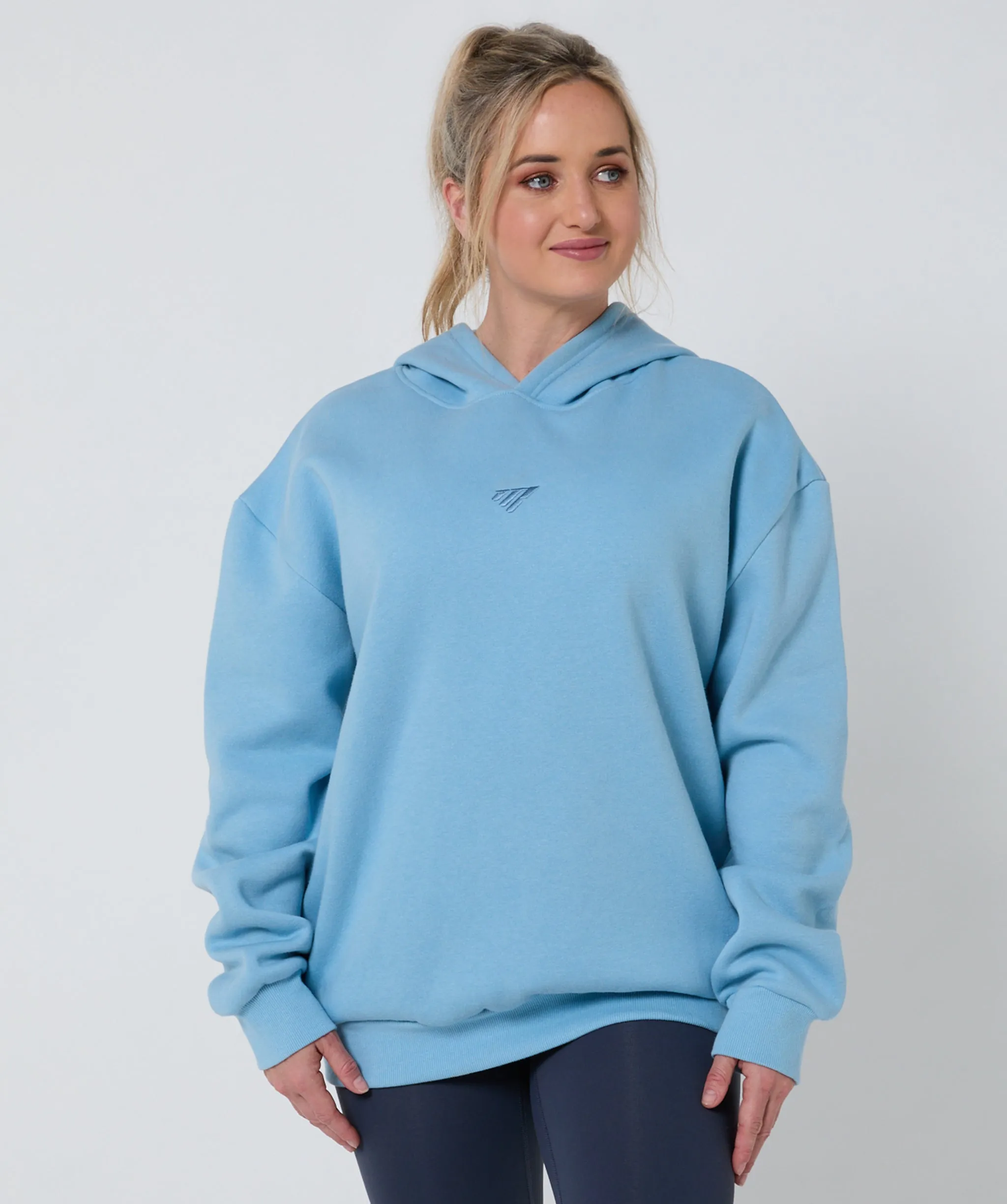 Push Beyond Oversize Hoodie Ice Blue