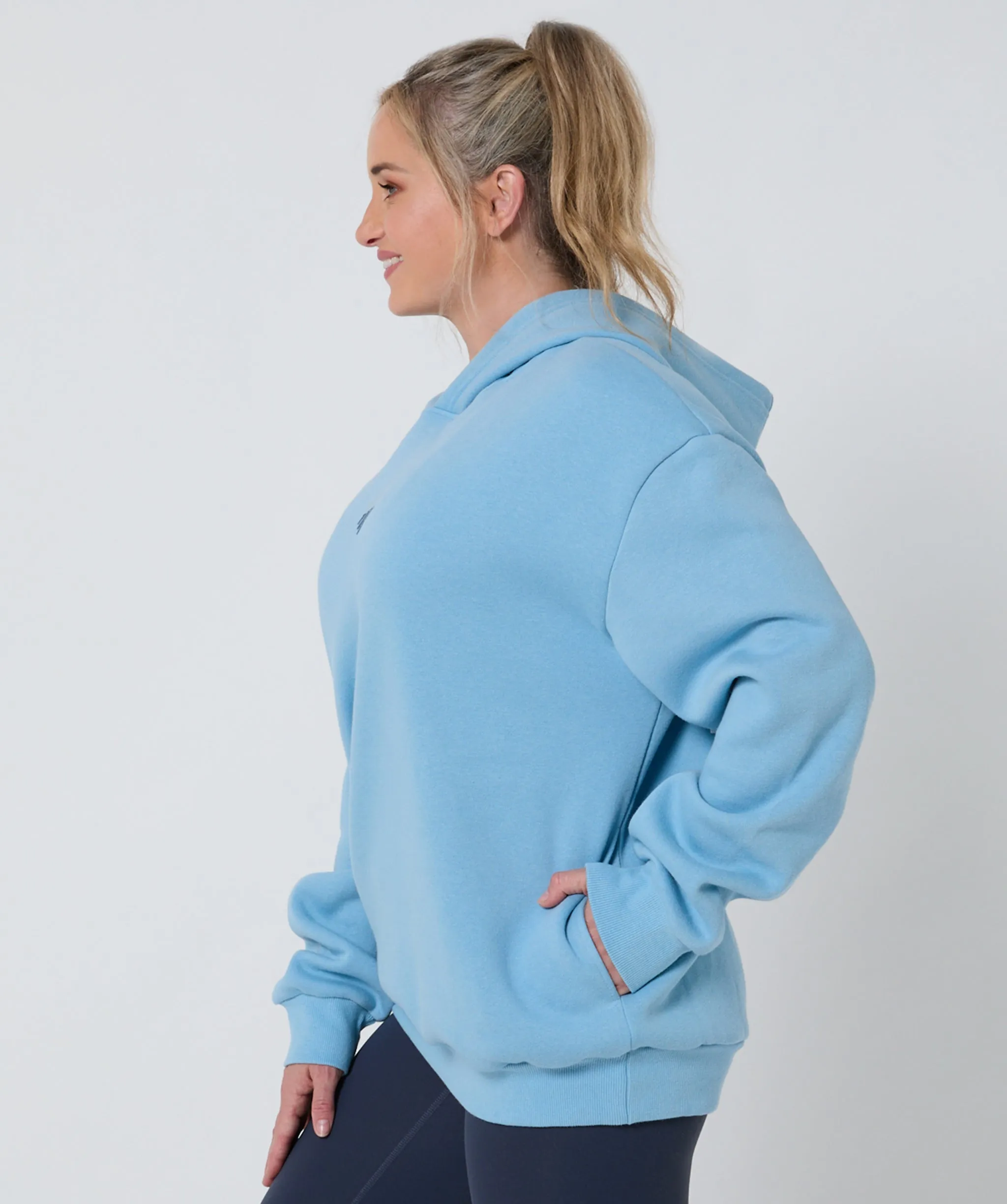 Push Beyond Oversize Hoodie Ice Blue