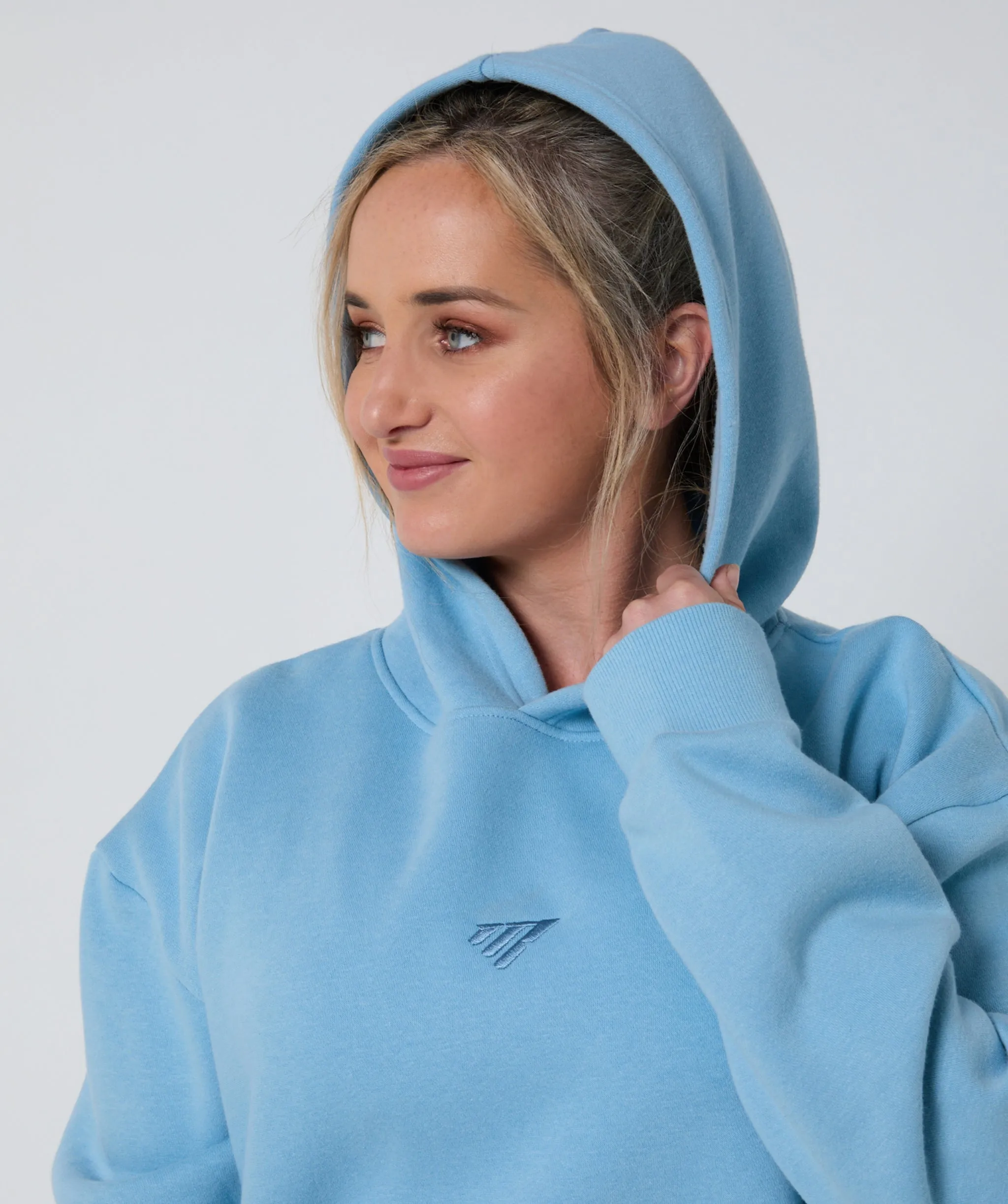 Push Beyond Oversize Hoodie Ice Blue