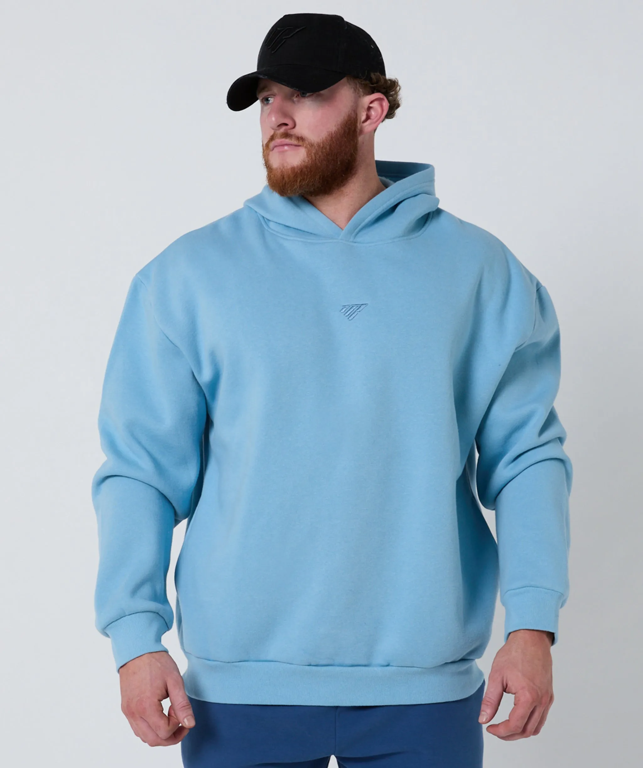 Push Beyond Oversize Hoodie Ice Blue