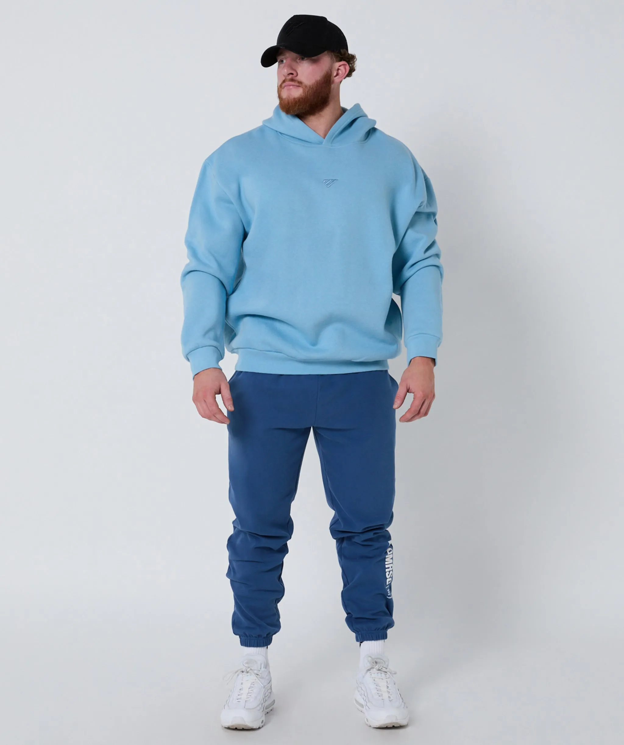 Push Beyond Oversize Hoodie Ice Blue