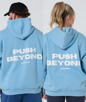 Push Beyond Oversize Hoodie Ice Blue