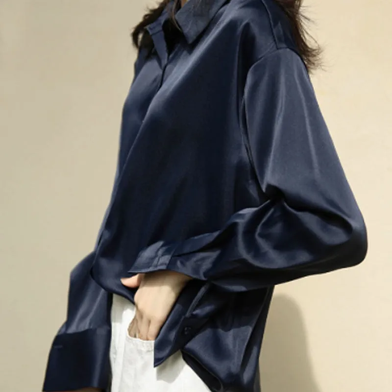 Satin Elegant Ladies Shirt