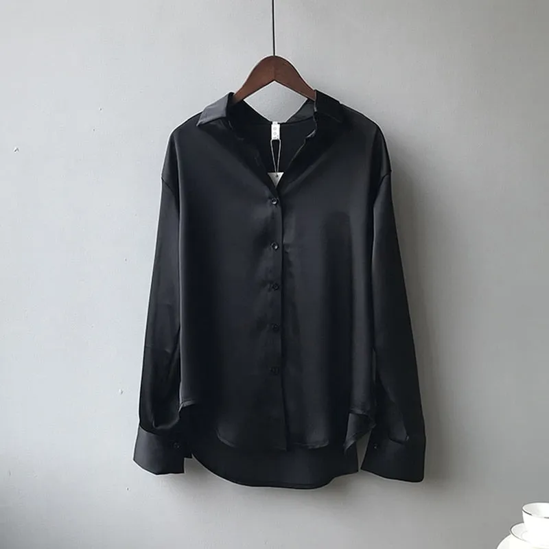 Satin Elegant Ladies Shirt