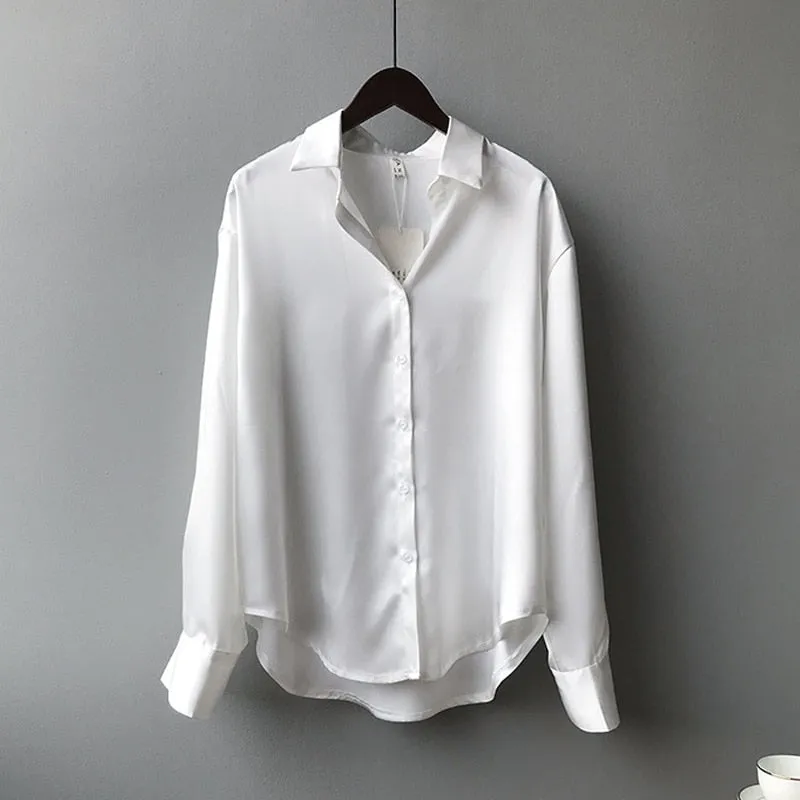 Satin Elegant Ladies Shirt