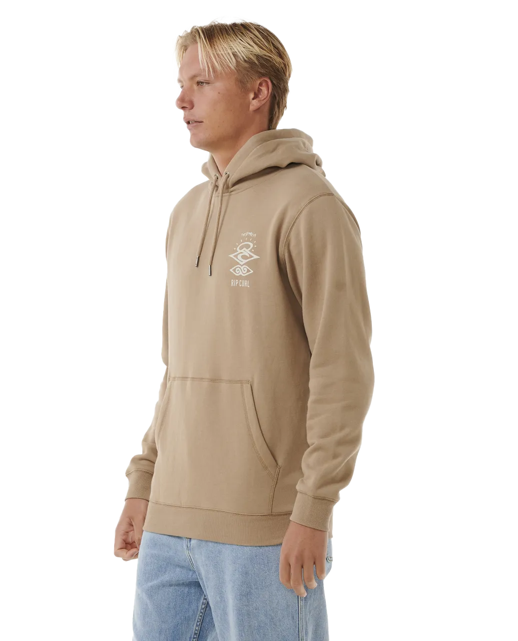 Search Icon Hoodie in Sand Dune