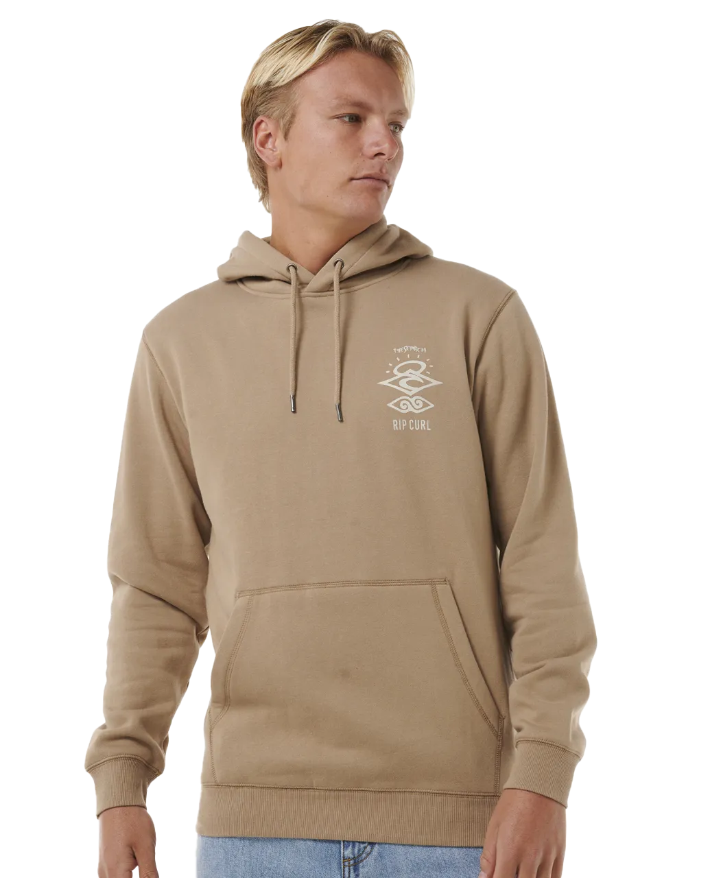 Search Icon Hoodie in Sand Dune