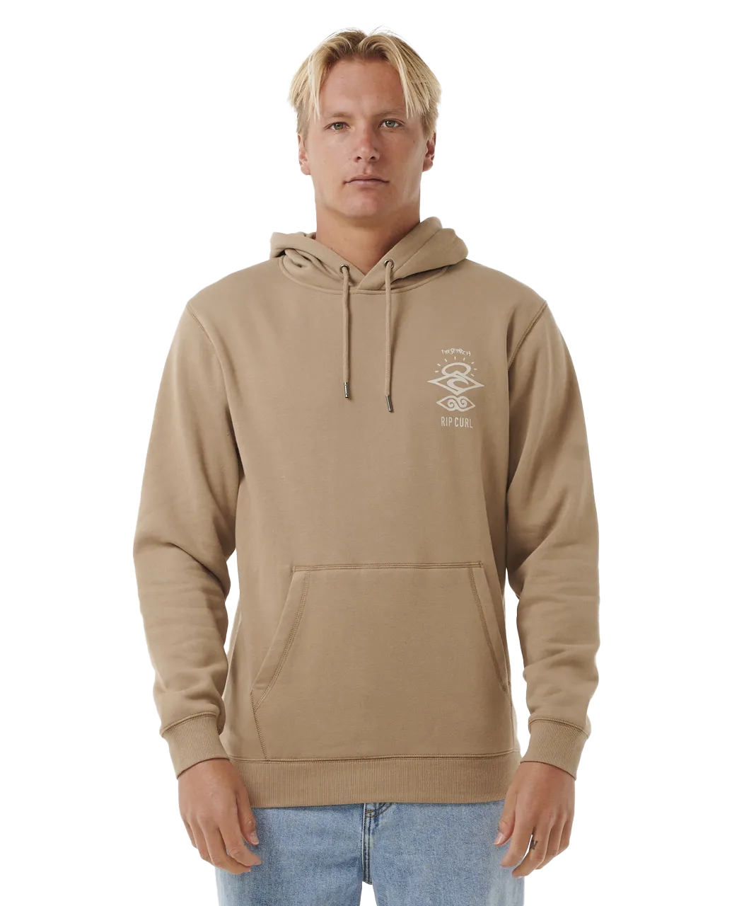 Search Icon Hoodie in Sand Dune