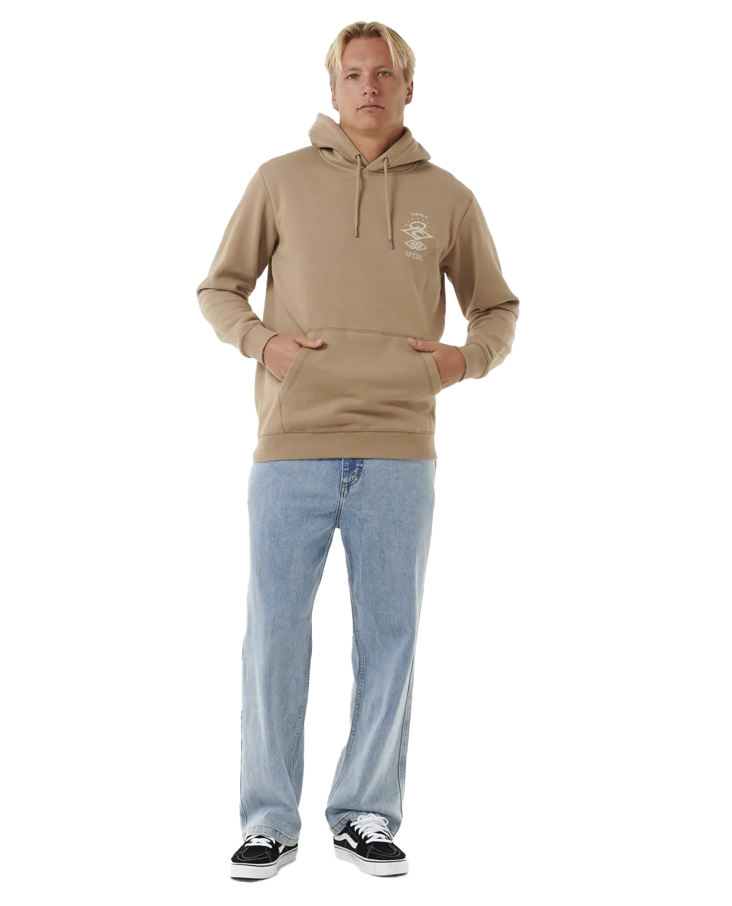 Search Icon Hoodie in Sand Dune