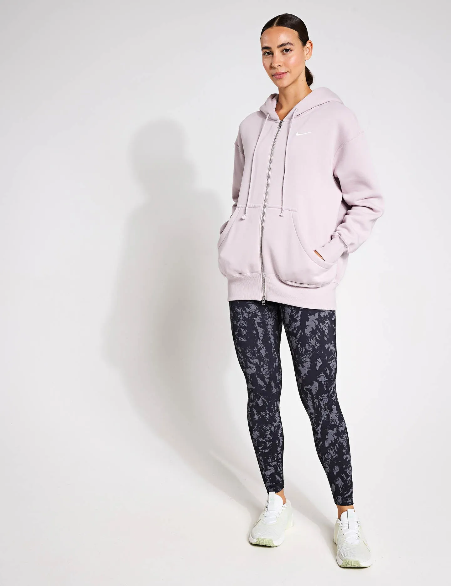 Sportswear Phoenix Fleece Oversized Hoodie - Platinum Violet/Sail