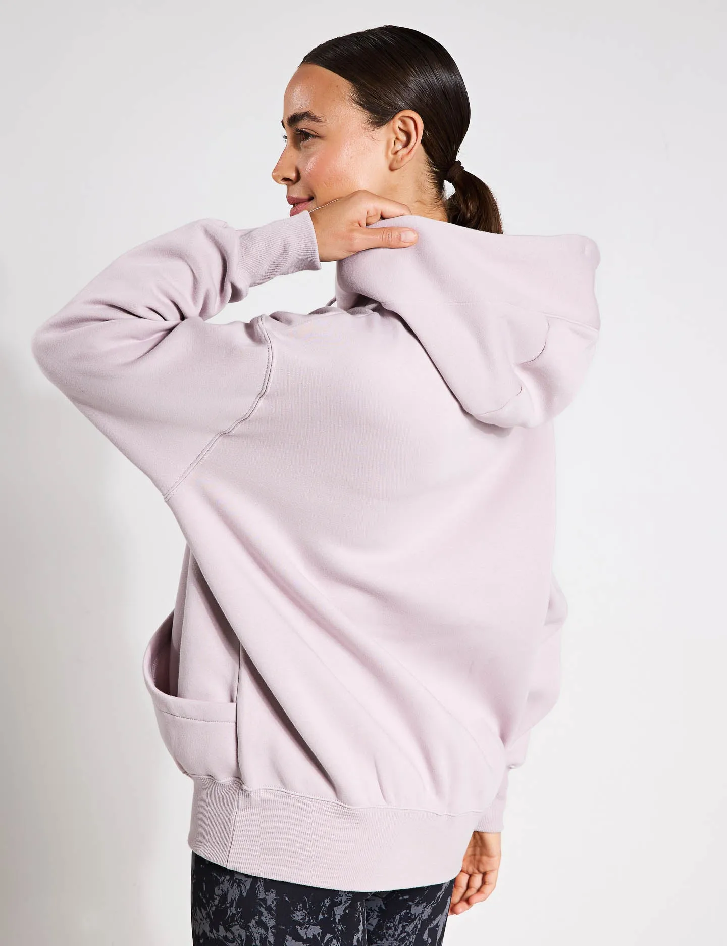 Sportswear Phoenix Fleece Oversized Hoodie - Platinum Violet/Sail